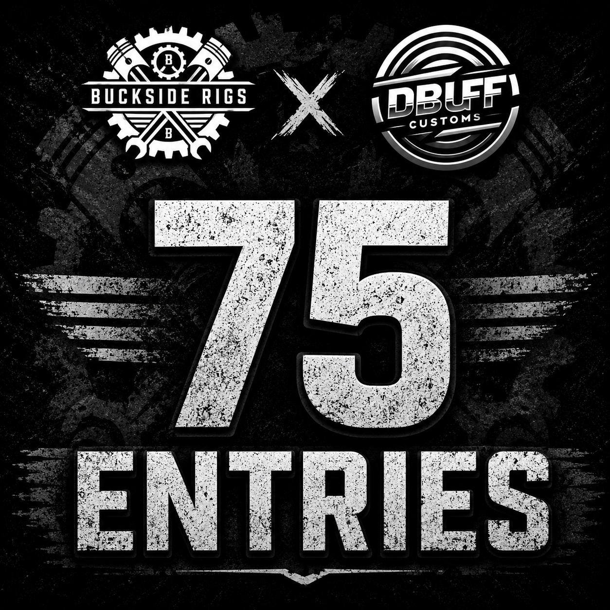 75 Giveaway Entries