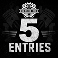 5 Giveaway entries